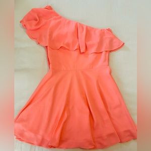 Amanda Uprichard Dress Size Small Bright Coral